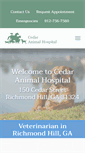 Mobile Screenshot of cedaranimalhospital.com