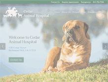 Tablet Screenshot of cedaranimalhospital.com
